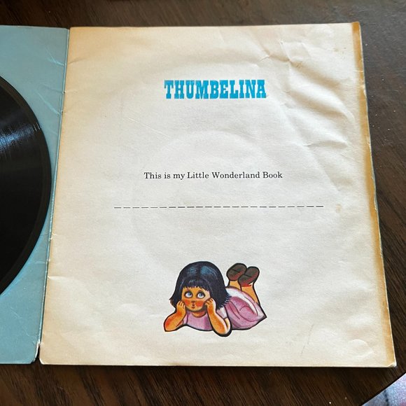 Vintage Little Wonderland Book and Recording Thumbelina Read and Hear 45 RPM - Picture 3 of 11